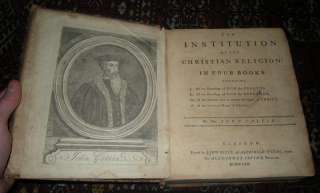 1762 JOHN CALVIN Reformed Christian Theology CALVINISM  