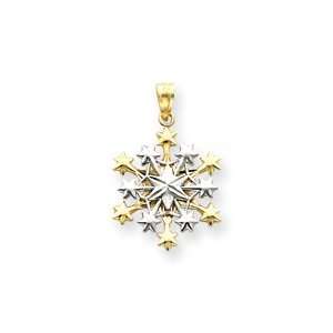    tone Snowflake Pendant   Measures 26.7x17.4mm   JewelryWeb Jewelry
