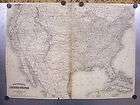 ca1814 WAR OF 1812 MAP OF THE UNITED STATES BY JOHN MELISH 22 x 16 