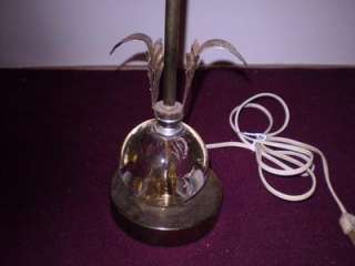 Description: Vintage, Boudoir, Table Lamp. The base of the lamp is 