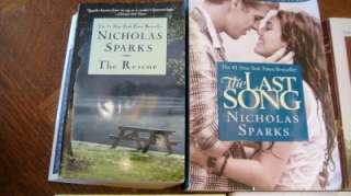NICHOLAS SPARKS BOOK LOT OF 7~BEST of ME~RODANTHE~THE CHOICE~LAST SONG 