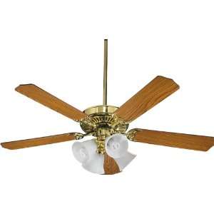 Quorum International 77525 8102 4 Light Ceiling Fan   Polished Brass