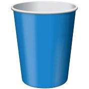Product Image. Title: Paper Hot & Cold Cups 9 Ounces 8/Pkg True Blue