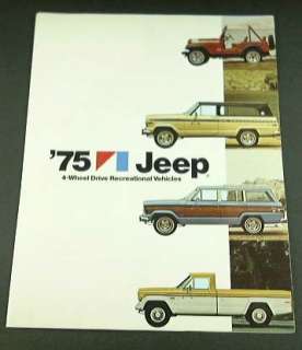 1975 75 JEEP 4wd Recreational Vehicles BROCHURE  