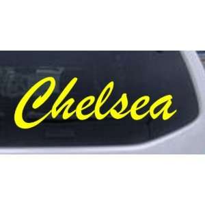  Chelsea Car Window Wall Laptop Decal Sticker    Yellow 