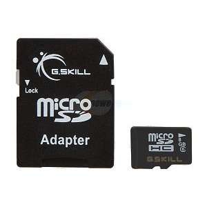  G.SKILL 8GB Micro SDHC Flash Card Model FF TSDG8GA C6 