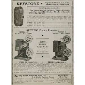  1937 Ad Keystone Movie 8mm Camera Projector J 8 L 8 K 8 