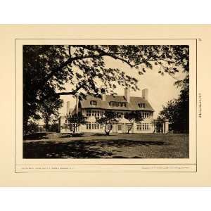 1915 Print Philip B Jennings Home Bennington Vermont Architecture 
