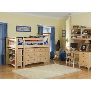  Bolton Furniture Bennington Twin Size Low Loft with Essex 