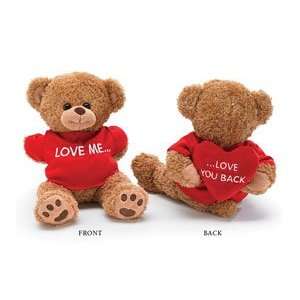   love You Back T Shirt Bear  Message on Front and Back: Toys & Games