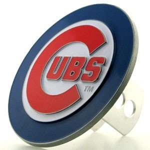  Logo Cut MLB Trailer Hitch Cover   Chicago Cubs 