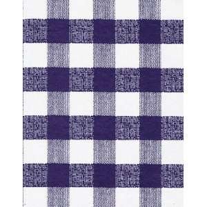 Purely Plaid 1 Squares Series 9811 Blueberry Vinyl Tablecloth 54 X 