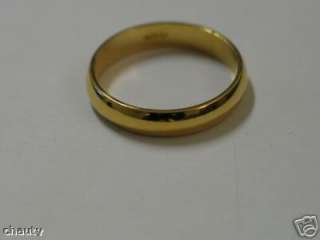 Ring Material 18k Yellow Gold Plated (Stamped on the band)