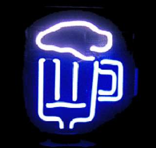 Table Top Lure Beer Mug Bar Sign Neon Light Signs Lamp  