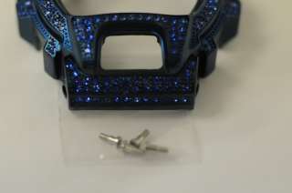 New Blue Swarovsky Custom Hand Made Crystal Bezel for Casio Gshock 