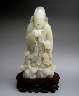 Chinese Jade Tsai Shen Yeh Choy San (God of Wealth)  