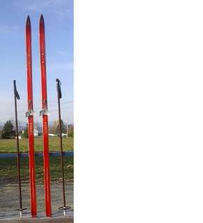 Vintage HICKORY 200 cm Wooden 79 Skis Cross Country ELITE  