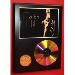 Faith Hill Country CD Art Display Rare Collectible Gold Disc Award 