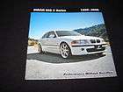   03 2004 BMW 3 Series DINAN E46 323 325i 328i 330i Brochure 2005 2002