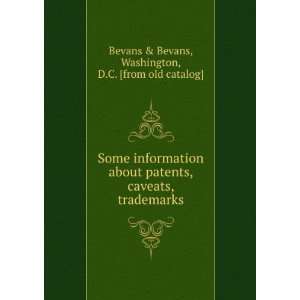   trademarks Washington, D.C. [from old catalog] Bevans & Bevans Books