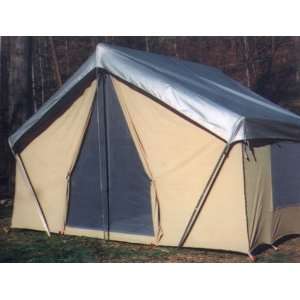  Trek Tents 9x12 Canvas Cabin Tent Optional Fly: Sports 