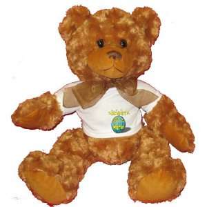  Bartenders Rock My World Plush Teddy Bear with WHITE T 