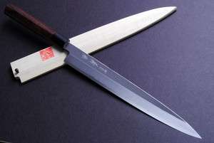 Japanese sushi chef knife,Yanagi YOSHIHIRO KASUMI 24cm Shitan Handle 