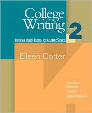 College Writing, Vol. 2, (0618230297), Eileen Cotter, Textbooks 