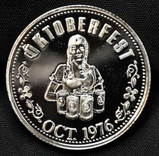1976 Kitchener Waterloo Octoberfest Dollar   Silver  