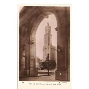  Postcard Vista View Woolworth Building New York City: Everything Else