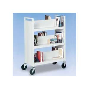  Book/Utility Truck with 6 Shelves   Black: Office Products