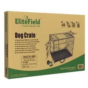  EliteField 30 3 Door Folding Dog Crate, 30 Long X 18.5 
