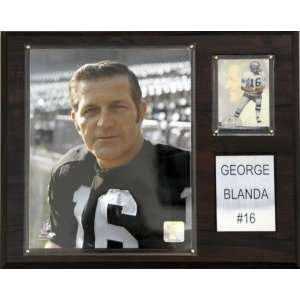  Oakland Raiders George Blanda 12x15 Player Plaque 