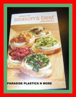 Pampered Chef Seasons Best Cook Book 2011 FALL/ WINTER New  