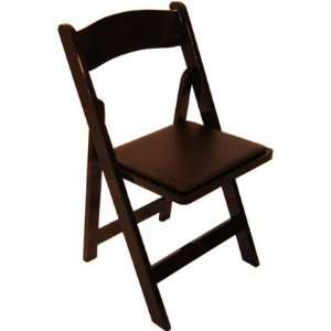  Classic Series Black Wood Folding Chair 