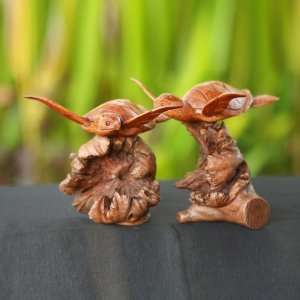 Wood Carving~Baby Turtle Sculpture Statue~Bali~Art:  Home 