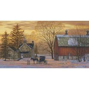  Bonnie Mohr   Evening VIsit Canvas: Home & Kitchen