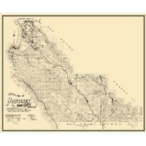  MONTEREY COUNTY CALIFORNIA (CA) LANDOWNER MAP BY W.B 