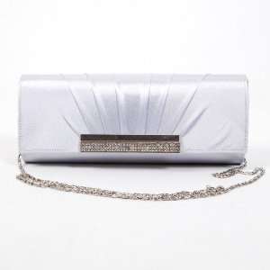  Lady Elegant Clutch Bag Tote Handbag Chain Silver: Beauty