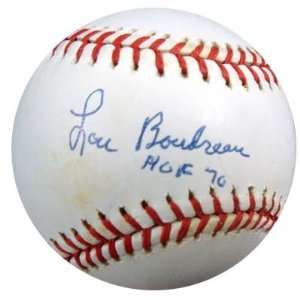 Lou Boudreau Signed Baseball   HOF 70 NL JSA #D10836:  
