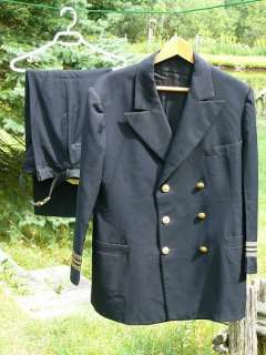 WW2 US NAVY LT CMDR CHAPLAIN BLACK DRESS JACKET & PANTS  