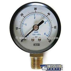  Gauge, 100 PSI Bottom 2 St. Dry