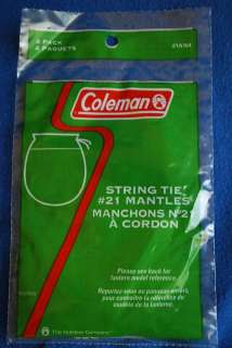 Coleman String Tie #21 Lantern Mantle 20 Mantles Total  