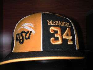WIchita State Xavier McDaniel Hat Cap Fitted 8 WSU Nice  