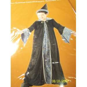   Small 4 6 Blue Velvet Wizard Warlock Magician Costume: Toys & Games
