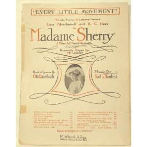  EVERY LITTLE MOVEMENT Vintage Sheet Music 1910 Everything 