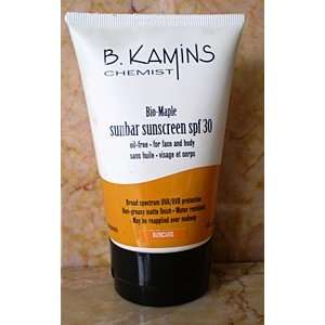  B. Kamins Chemist Bio Maple Sunbar Sunscreen SPF 30 From 