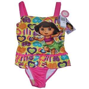  Dora the Explorer Swim Suit Bathing Suit Toddler Girl Size 