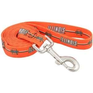  Illinois Fighting Illini Orange 6 Dog Leash: Pet Supplies