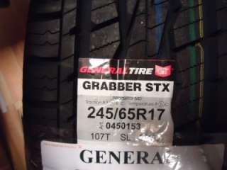 GENERAL GRABBER STX 245/65R17 107T BRAND NEW TIRES  